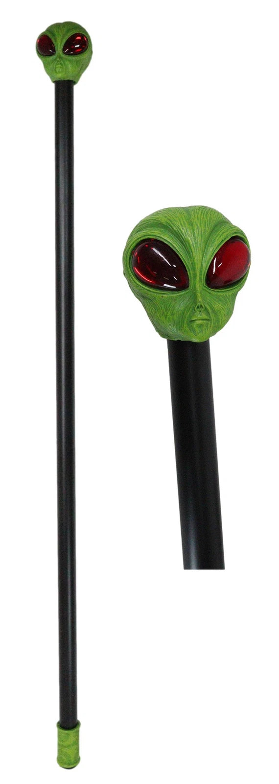 Green Roswell UFO Alien Extra Terrestrial Decorative Cosplay Prop Swagger Cane-2