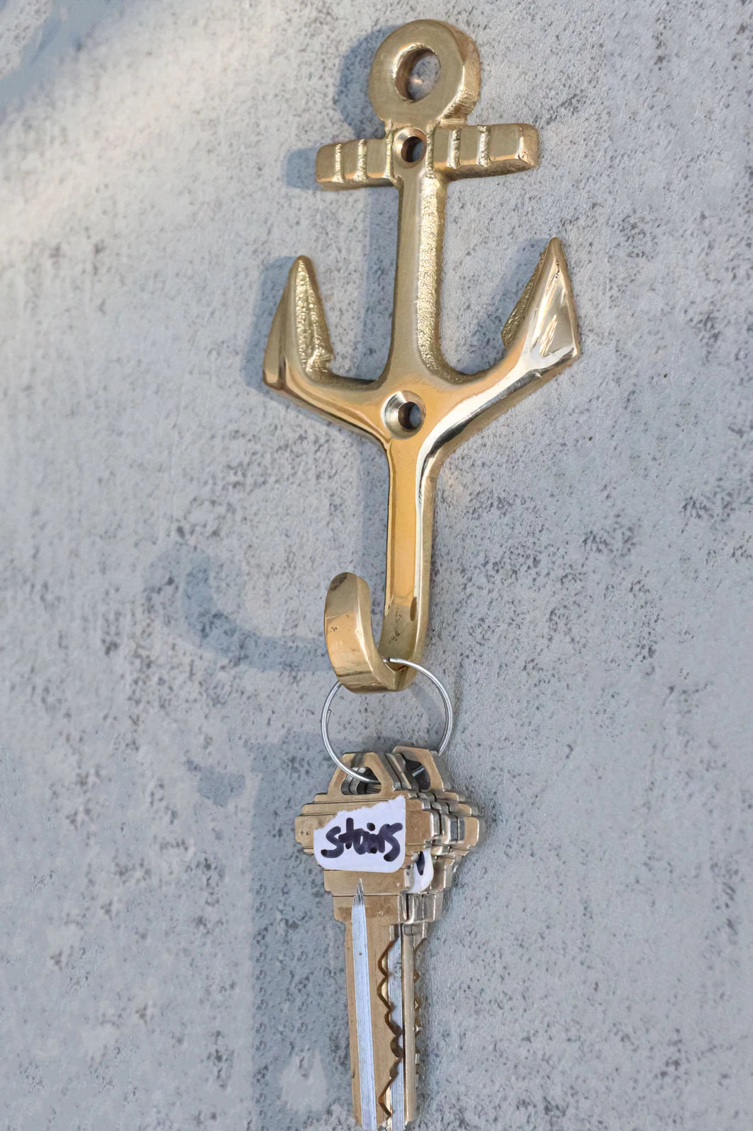 Set of 2 Brass Vintage Maritime Sailor Nautical Ocean Sea Ship Anchor Wall Hooks-9