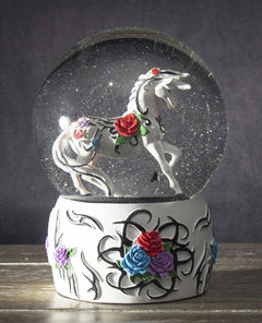 Sendero de ponis pintados, globo de agua con purpurina y caballo tribal rosa del jardín occidental-1