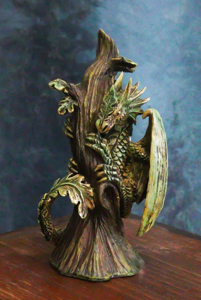 Dryad Gaia Tree Ent Earth Dragon Baby Wyrmling 5.25"H Figurine Anne Stokes-2