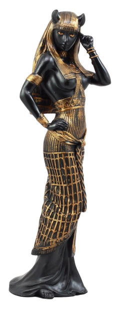 Gift Egyptian Goddess Bastet Cat in Sensual Human Form Figurine 10.75"H-5