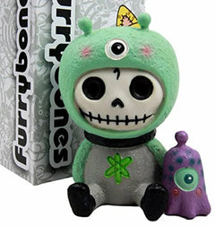 Furry Bones ET Zog Alien Skeleton Monster Collectible Figurine 3.25"H-4
