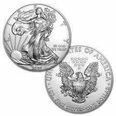 Moneda American Silver Eagle brillante sin circular de $1 de 2020-1