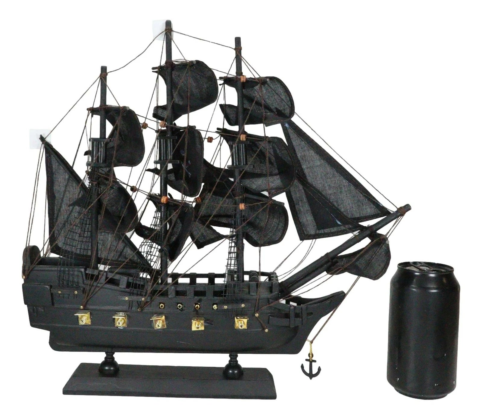 Pirate Skull Model, Jolly Roger Crossbones Sail Ship Decor for Home, Office, Desk, Shelf, Nautical Marine Boat Accessory, Halloween, Pirate Party Decoration-6
