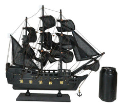 Pirate Skull Model, Jolly Roger Crossbones Sail Ship Decor for Home, Office, Desk, Shelf, Nautical Marine Boat Accessory, Halloween, Pirate Party Decoration-6