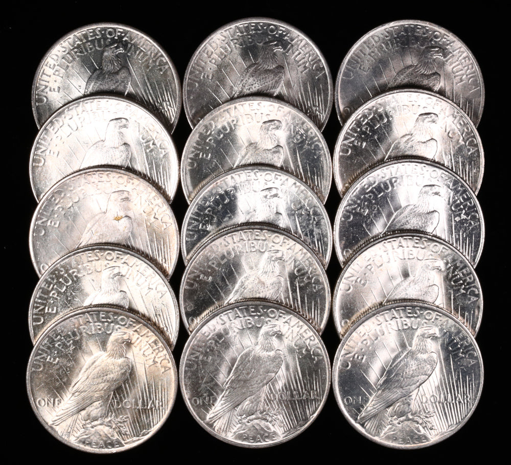 Dólares de Plata de la Paz Brillantes Sin Circular-4
