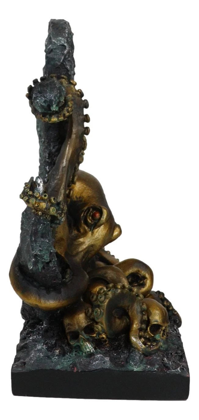 Giant Deep Sea Octopus Kraken Hauling Anchor Decorative Paperweight Figurine-9