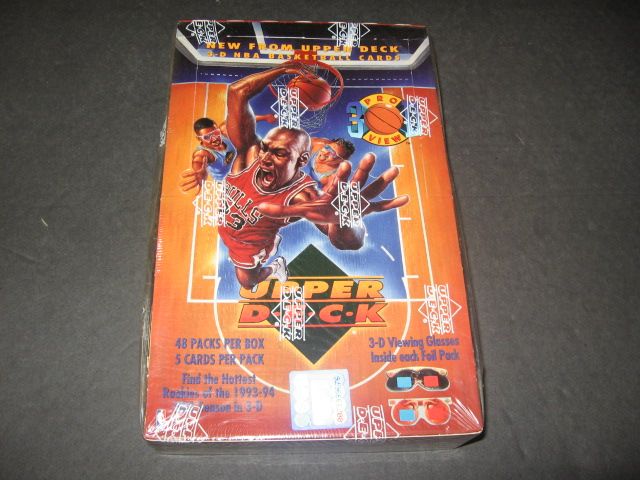 1993/94 Upper Deck Pro View 3D Basketball Box (48/5)-1