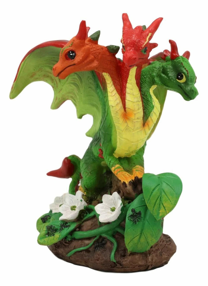Colorful Garden Fruits and Berries Green Dragon Statue by Stanley Morrison-5
