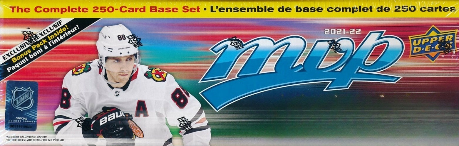 2021/22 Upper Deck MVP Hockey EXCLUSIVE 255 Card Complete FACTORY SET-Bonus Pack-1