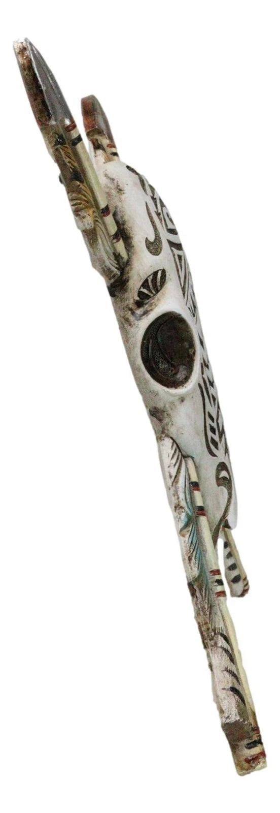 Southwestern Indian Tribal Tooled Tattoo Cow Skull And Crossed Arrows Wall Decor-8