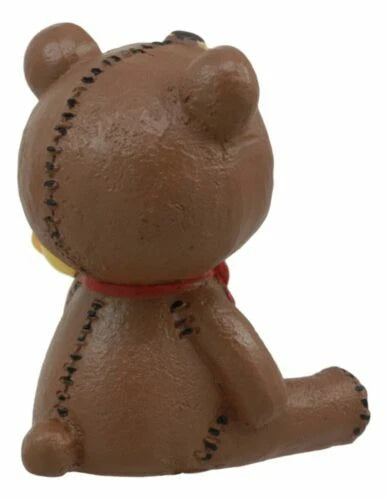 Furrybones Voodoo Teddy Bear With Honey Bear Bottle Skeleton Statue 2.5"Tall-4
