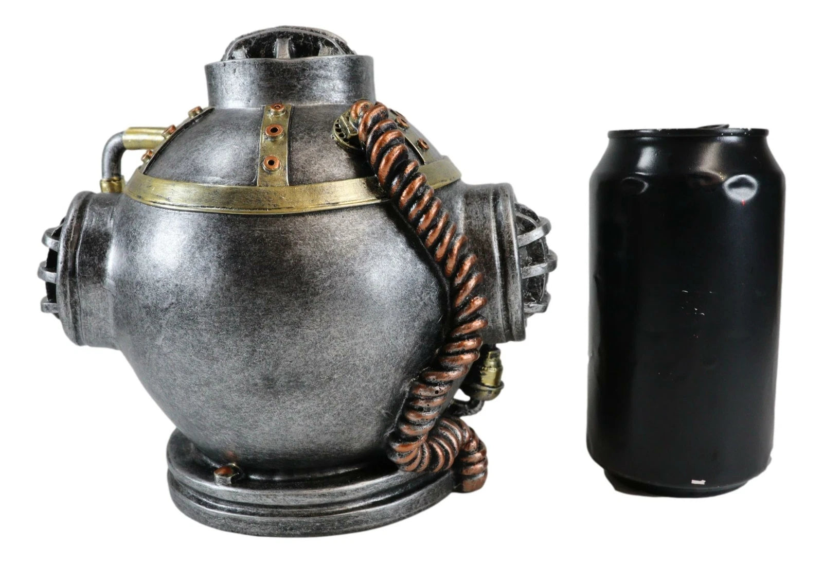 Steampunk Nautical Marine Diver Helm Submarine Ship Skull Macabre Figurine-5