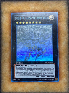 Yugioh Number 107: Galaxy-Eyes Tachyon Dragon LTGY-EN044 Ghost Rare 1st Ed LP-1