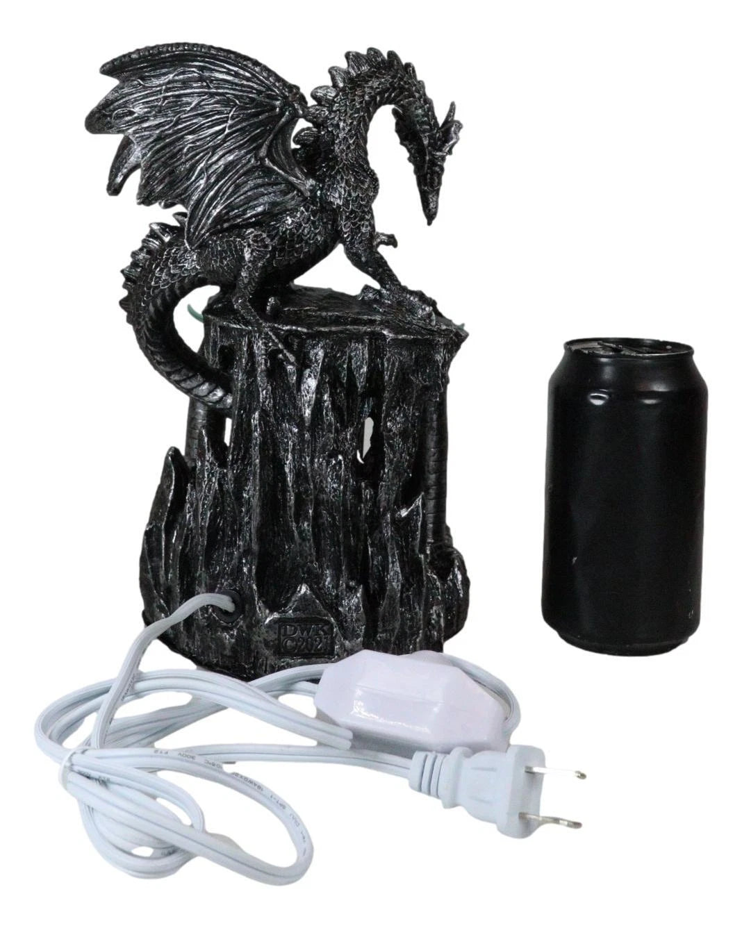 Dragon Castle Figurine, Smaug Electric Oil Burner & Tart Warmer Statue 9.5" Tall, Hand-Painted Fantasy Dragon Sculpture for Home Decor, Desk, Shelf, or Living Room Display-11