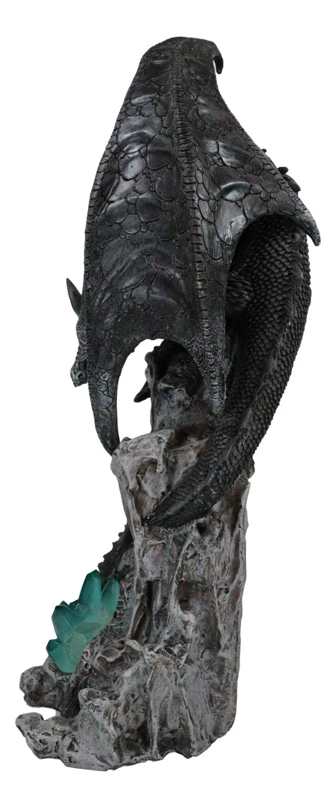 Large Euranius Drake Elder Dragon Guarding LED Light Crystal Elements Statue-5