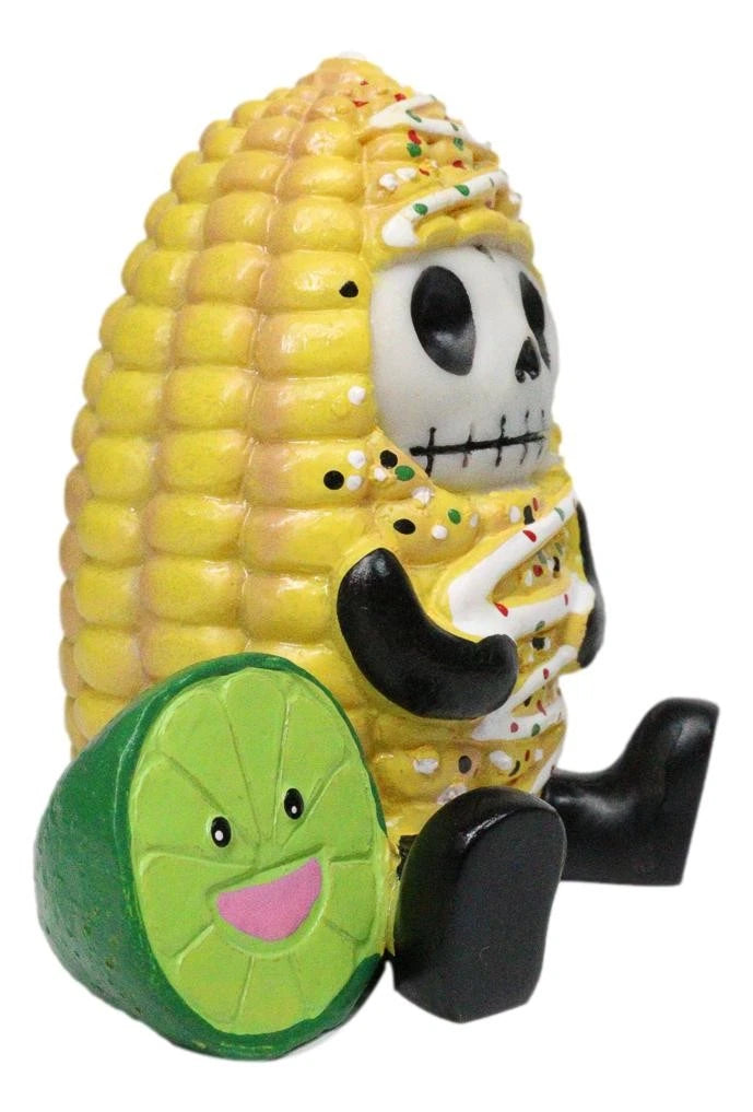 Furrybones Elotito Zesty Corn and Lime Snack Skeleton Figurine Furry Bones-9