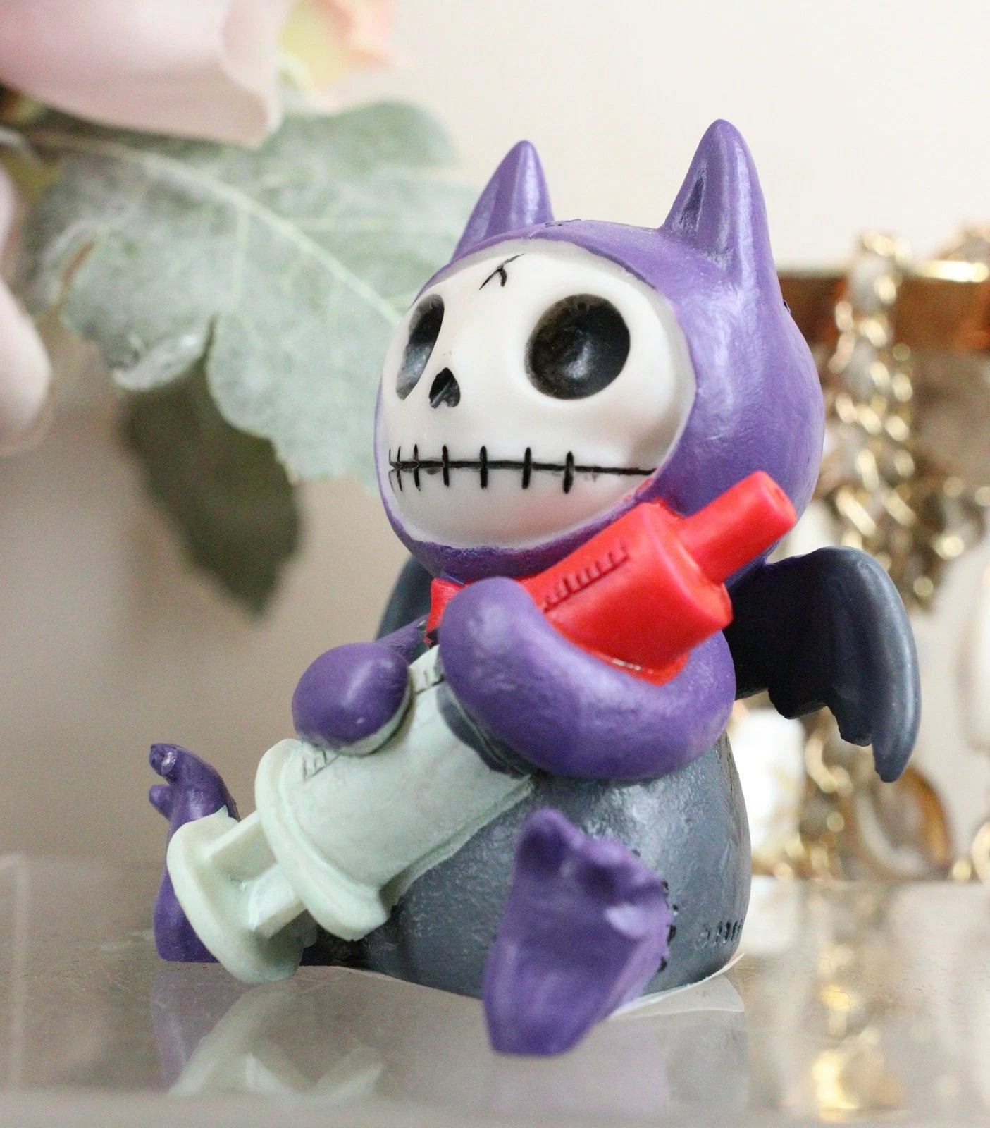 2.5" Tall Furrybones Flappy Vampire Bat Doctor Collectible Figurine-2