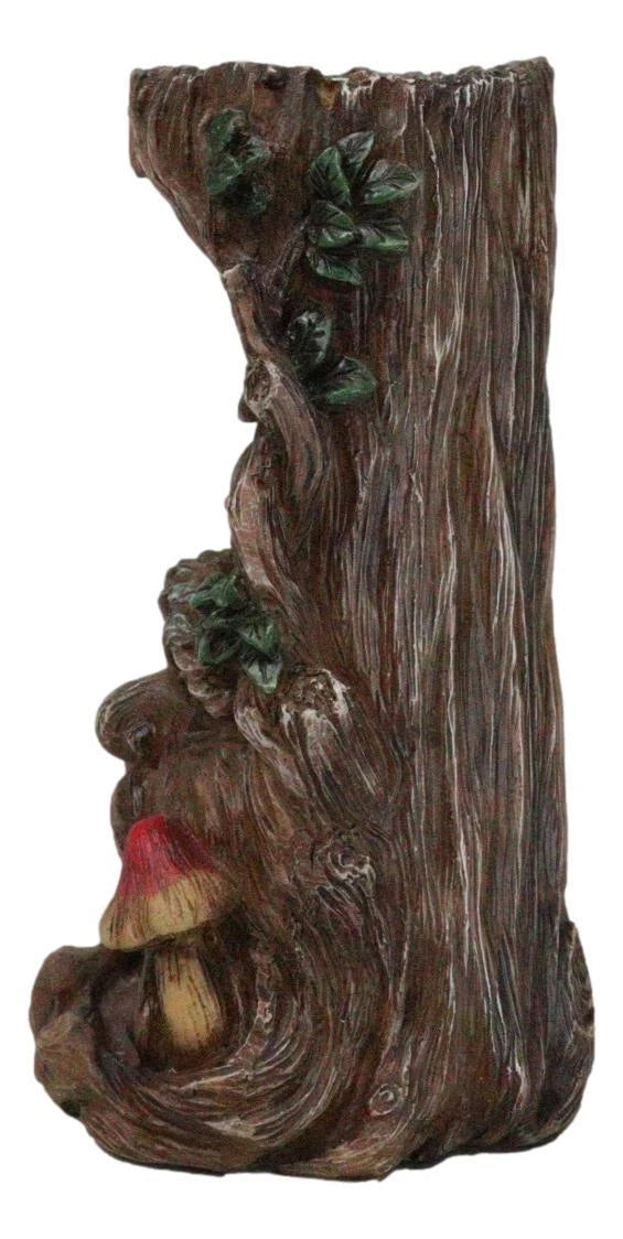 Forest Celtic Greenman Tree Ent With Fungi Pillar Backflow Incense Cone Burner-5