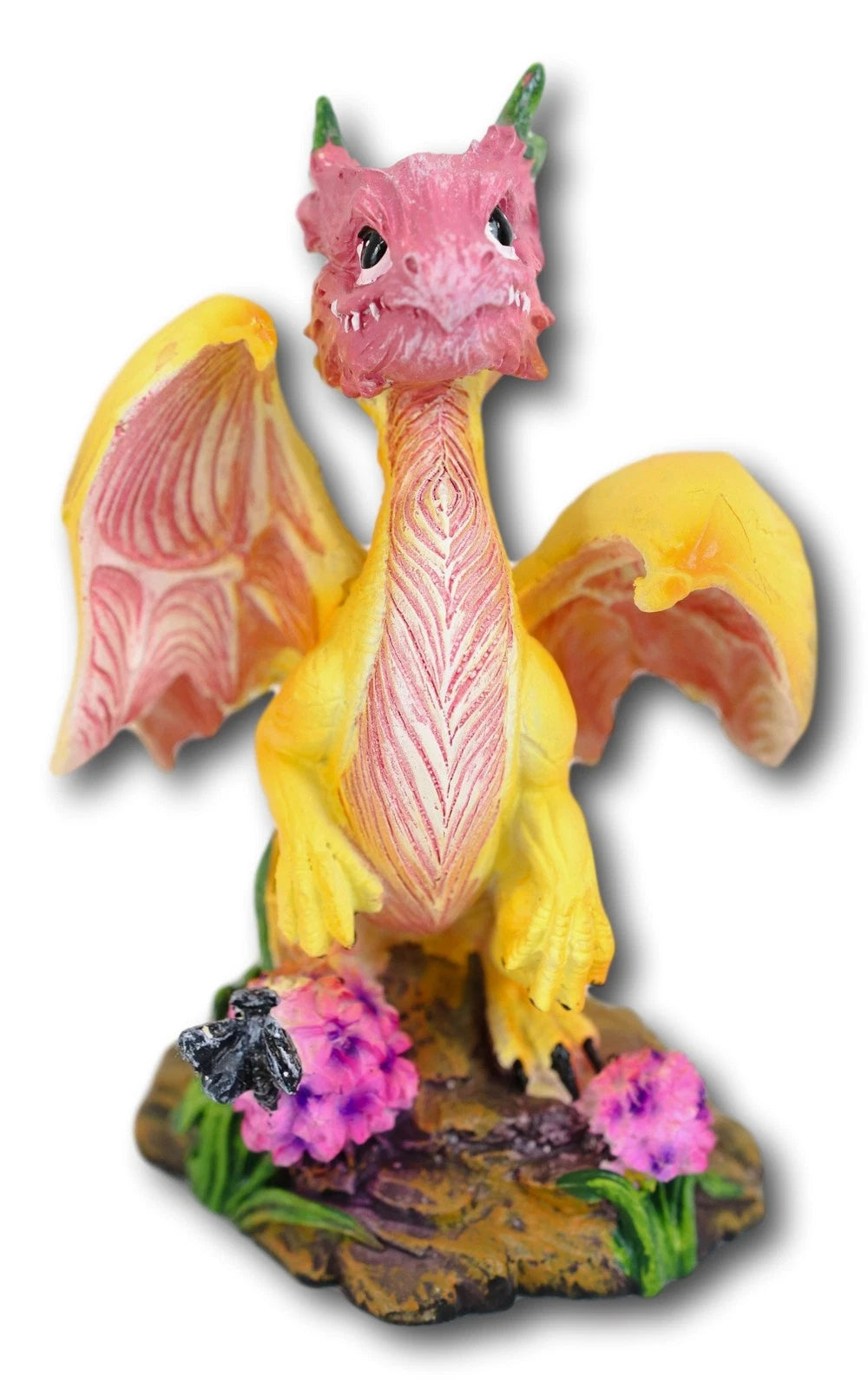 Colorful Fruits Vegetables Yellow Onion Dragon Figurine Fairy Garden Decor-9