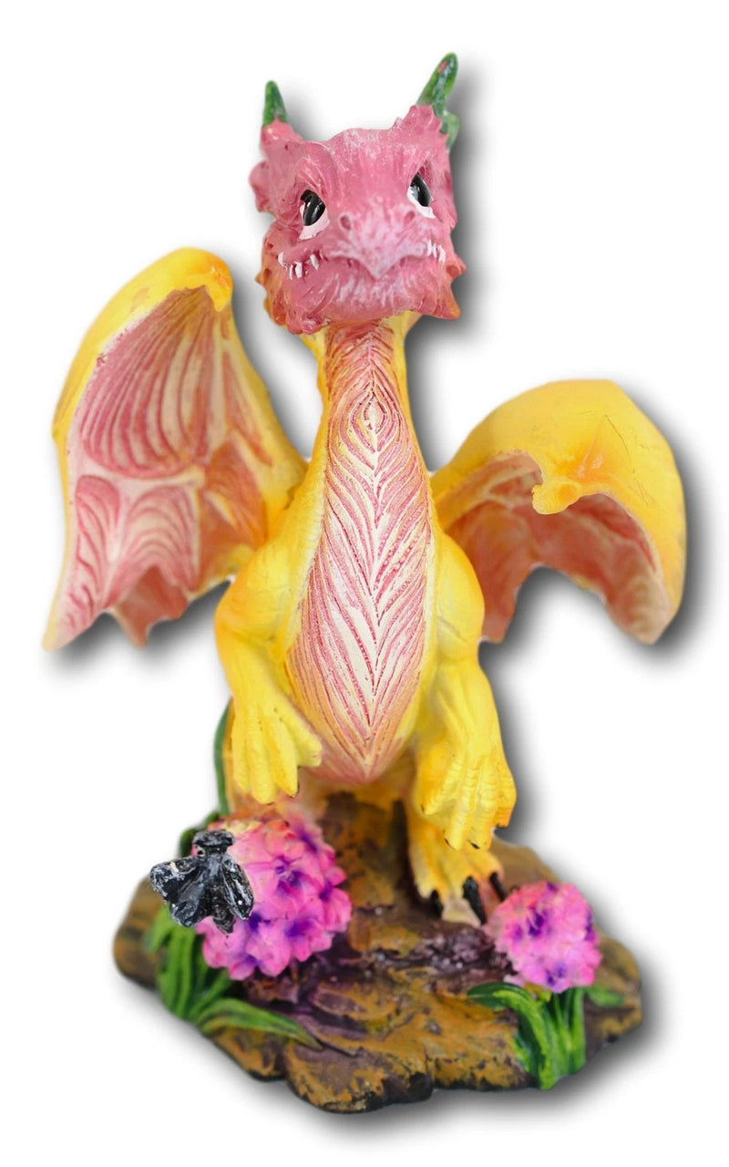 Colorful Fruits Vegetables Yellow Onion Dragon Figurine Fairy Garden Decor-9