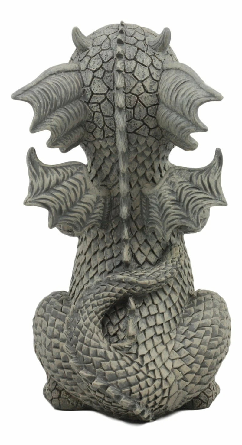 Whimsical Garden Dragon Begging For Attention Statue 10.25" H Baby Dragon-5