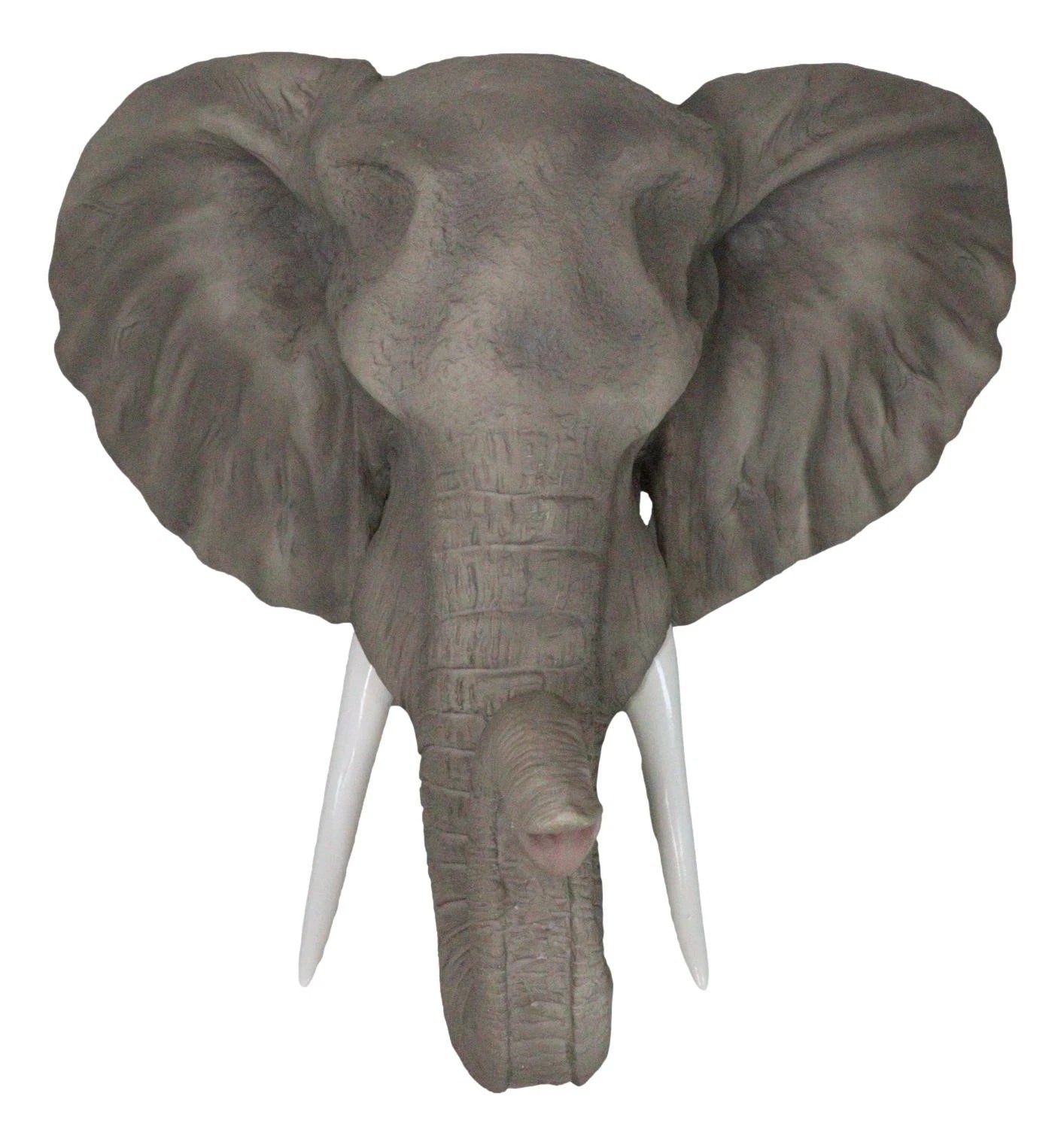 Large 19"L Sahara Elephant Wall Bust For Home Decor Wall Plaque Hanging Statue-9