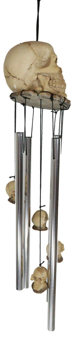 Halloween Freaky Oversized Skull Wind Chime Home Patio Skeleton Cranium Decor-7