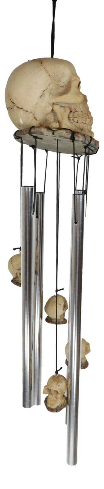 Halloween Freaky Oversized Skull Wind Chime Home Patio Skeleton Cranium Decor-7