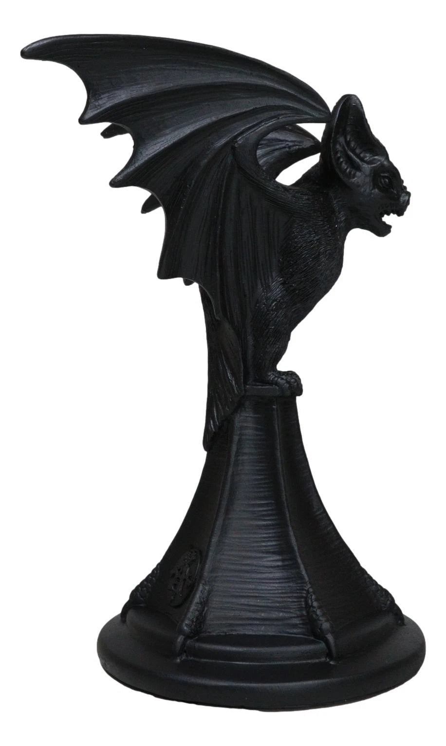 Wicca Gothic Black Gargoyle Vampire Bat Vespertilio Candlestick Holder Figurine-6