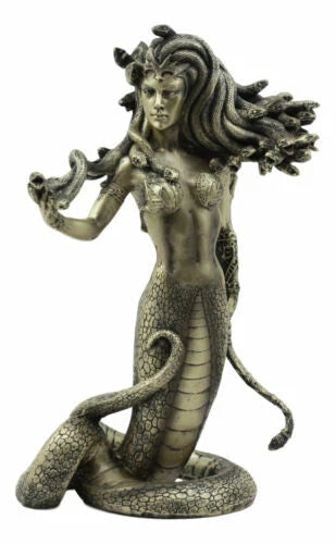 Greek Goddess The Temptation Of Medusa Statue Luring Gorgon's Gaze Figurine-7