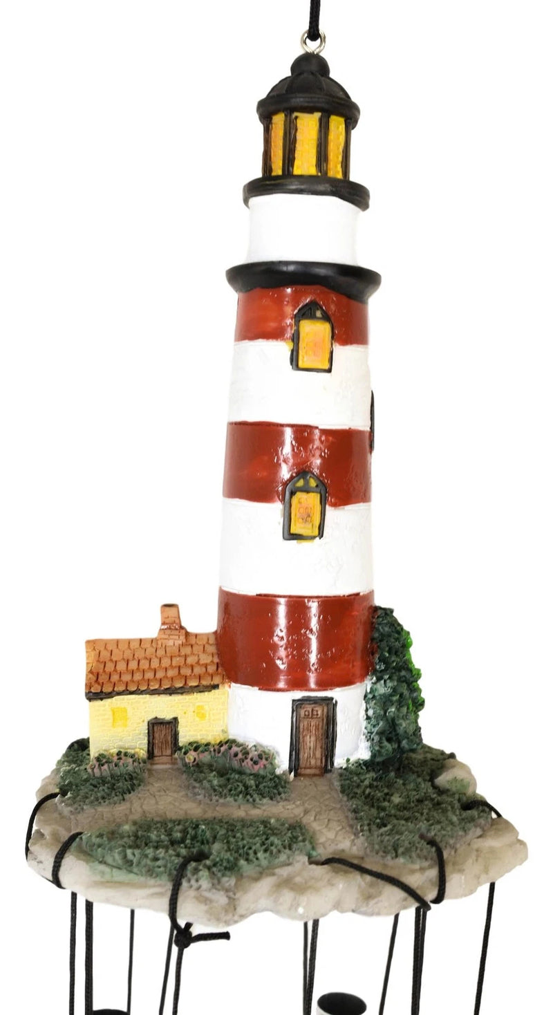 Assateague Islands Lighthouse Nautical Beacon Resonant Relaxing Wind Chime Patio-10