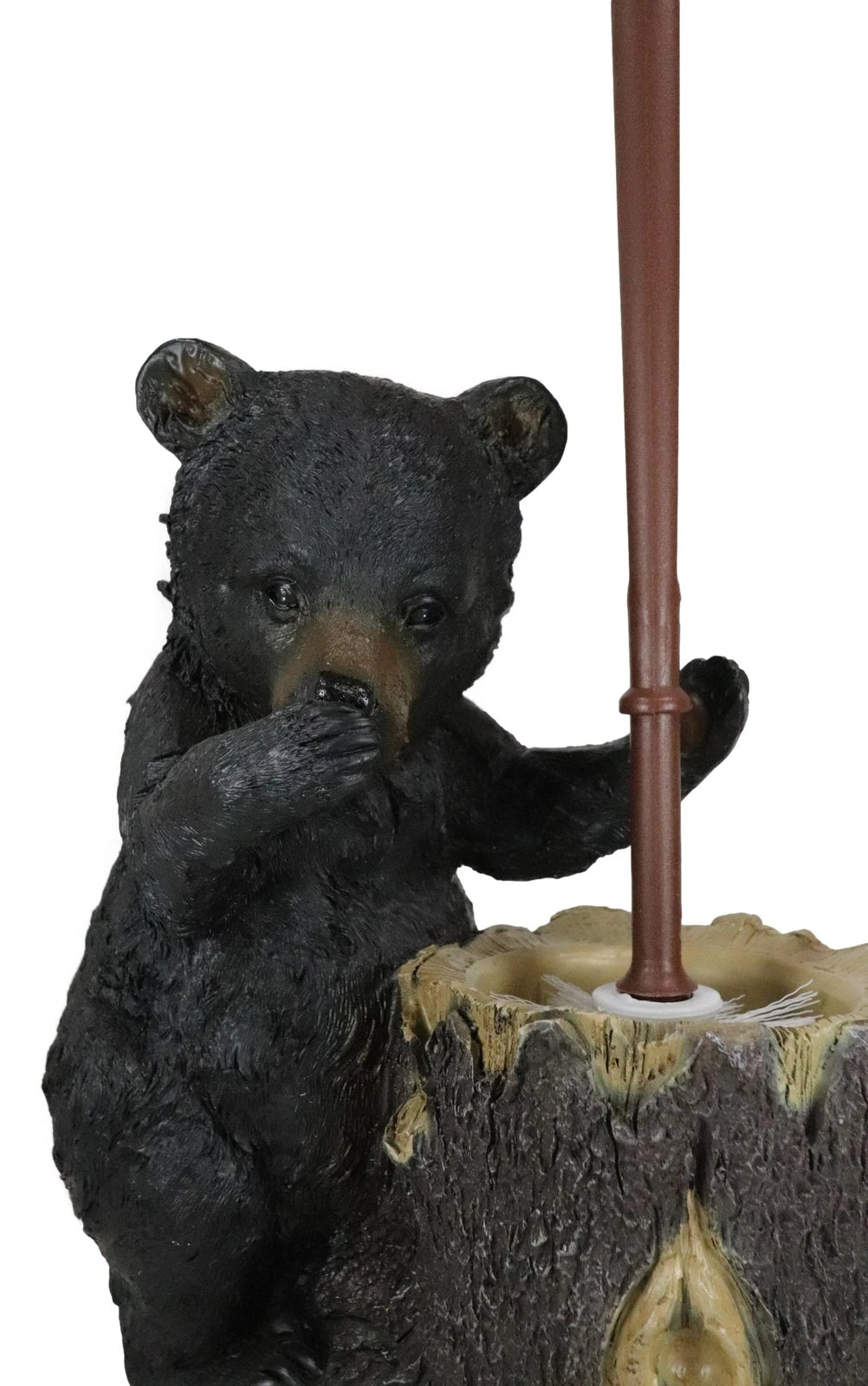 Rustic Whimsical Black Bear Stinky Potion Toilet Brush And Holder Set Figurine-10