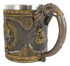 Hindu God Of Success Lord Ganesha Ganapati Coffee Mug With Elephant Trunk Handle-6