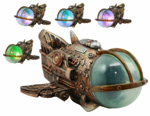 Steampunk Universe Space Exploration Spaceship Collectible Fantasy Figurine-6