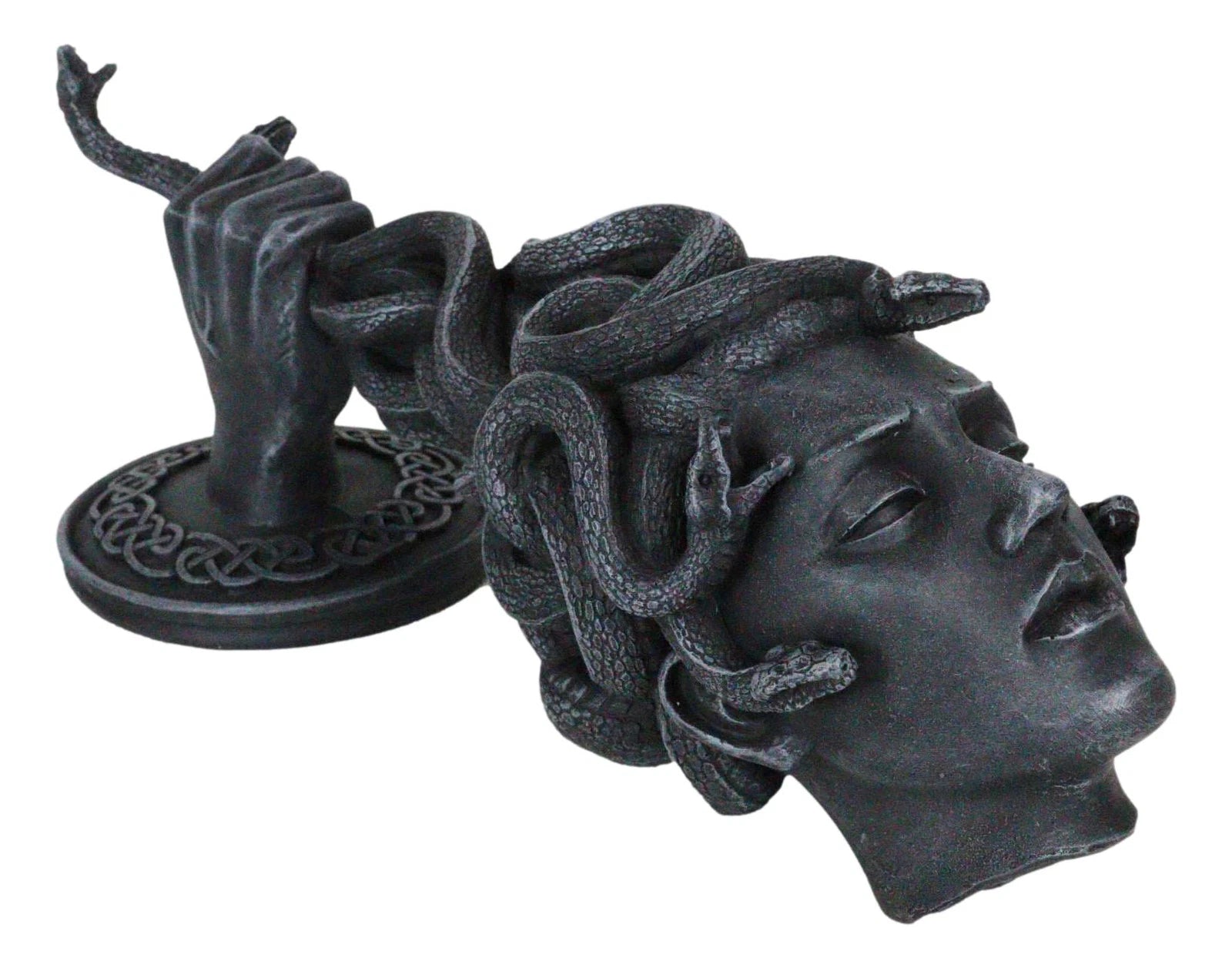 Greek Goddess Medusa Hanging from Perseus Hand Wall Decor Plaque 12.25" H-9