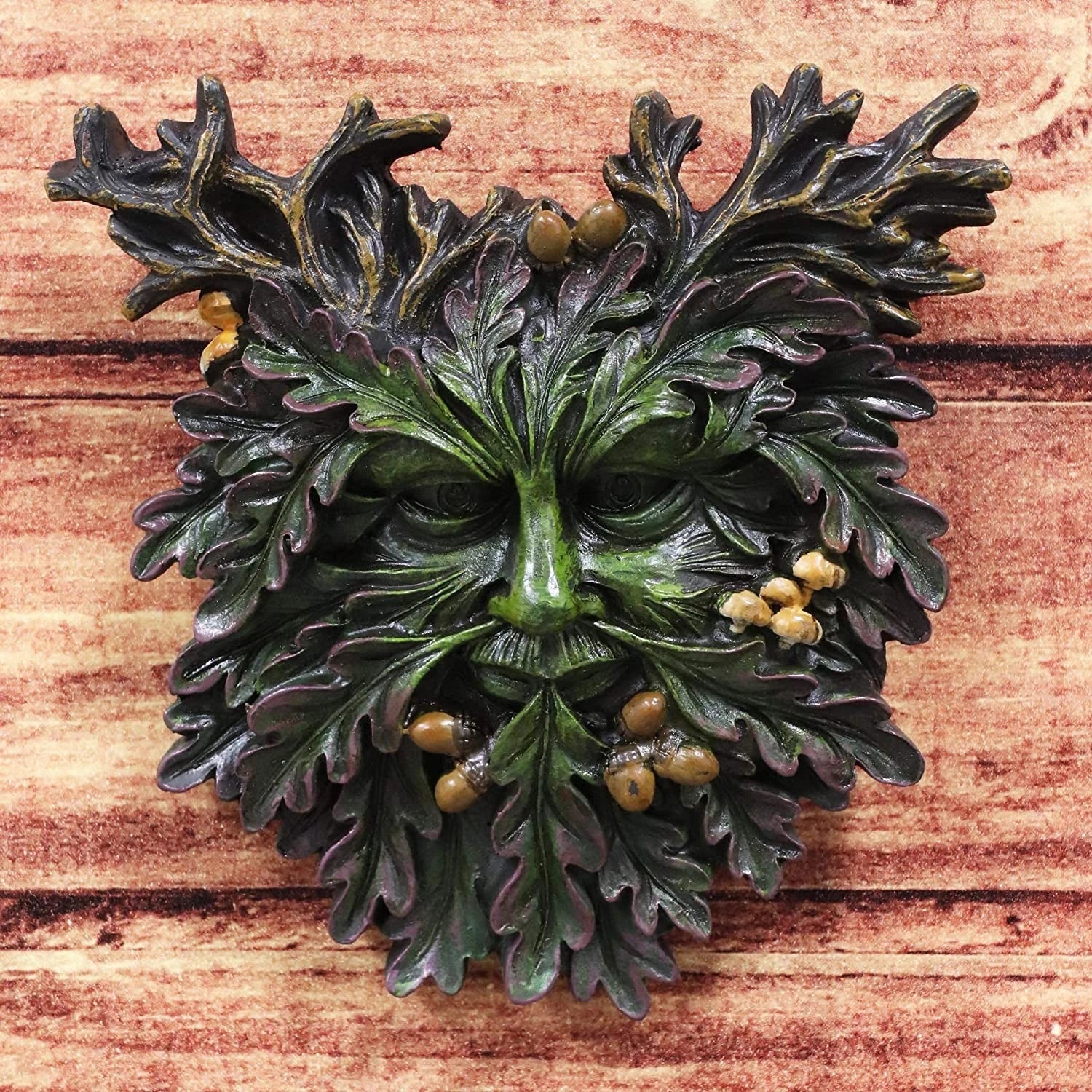 Celtic Autumn Euphoria Celtic Greenman Hanging Wall Decor Plaque 6" High