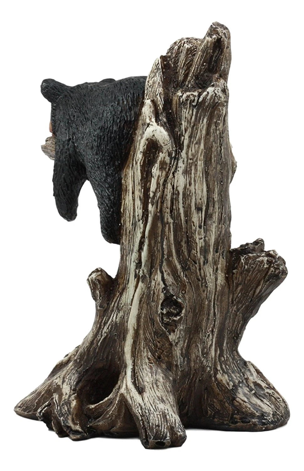 Lazy Days Of Summer Black Bear Sleeping On Tree Branch Statue-10