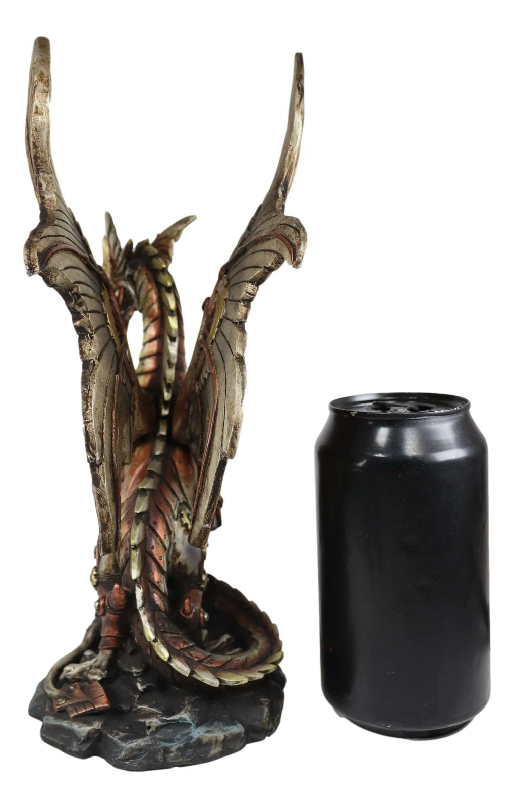 Ruler Of Pantagonia Steampunk Cyborg Robot Dragon Statue 10.5"Tall-6