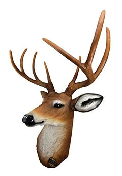 8 Point Buck Deer Bust Champion Wall Mount Sculpture Plaque Figurine 21"H-8