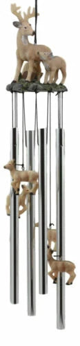 Deer Wind Chime Doe With Fawn Deer Family Decorative Wind Chime Patio-7