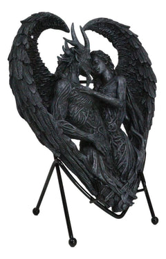 Solemn Vow Innocence Demon And Lilith Dark Angel Heart Plaque With Stand-10