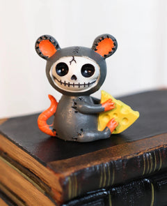 Furry Bones Voodoo Mouse With Muenster Cheese Skeleton Figurine Mice Furrybone-1