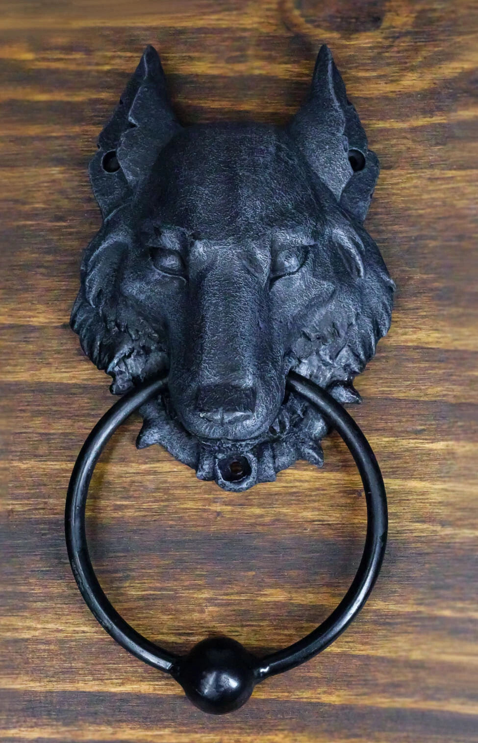 Full Moon Gothic Chained Wolf Gargoyle Door Knocker 8.25"Tall