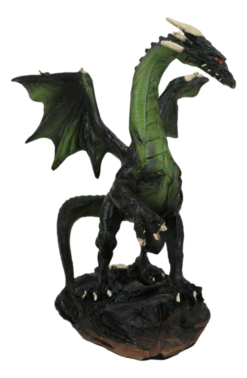 Fantasy Green Chested Celestial Midnight Dragon Black Ghost Small Figurine-5