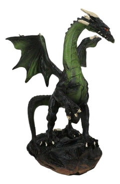 Fantasy Green Chested Celestial Midnight Dragon Black Ghost Small Figurine-5