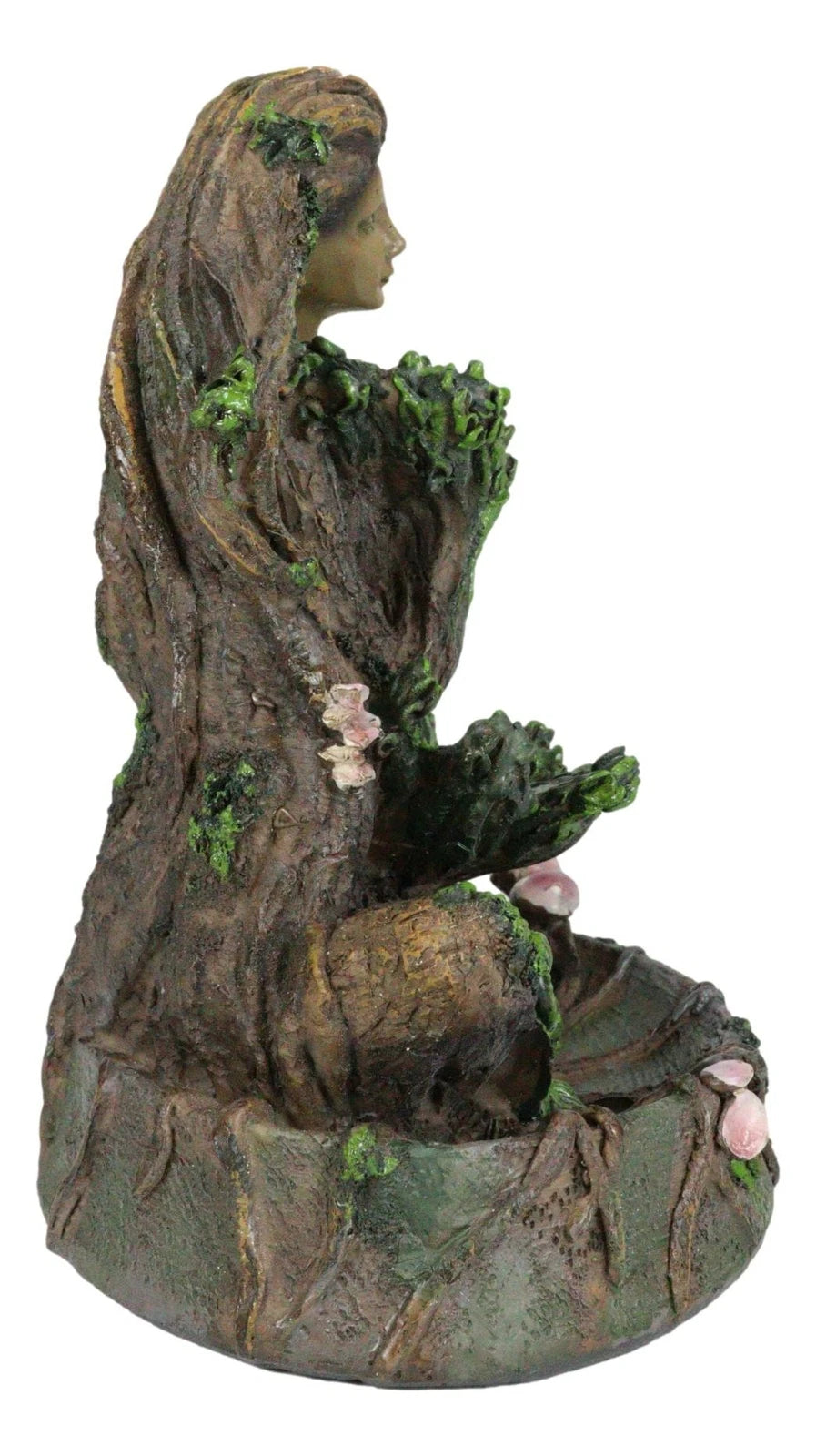 Tree Woman Gaia Dryad Ent Native Earth Goddess Backflow Incense Cone Burner-6