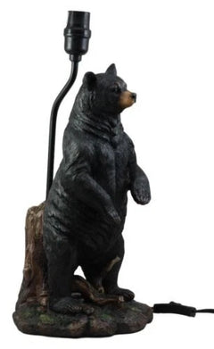 Large Standing Black Bear Surveyor Arkadius Desktop Table Lamp Decor Figurine-9