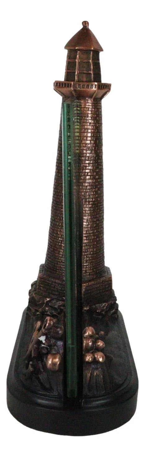 Nautical Marine Lighthouse And Ship Anchor Figurine With 5"X7" Engravable Glass-7