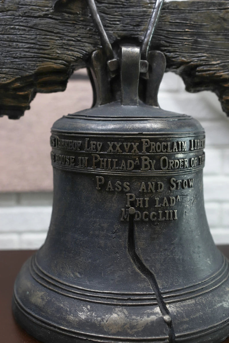 Estatua de la Campana de la Libertad del Águila Calva de la Gloria Patriótica Estadounidense del Día de la Independencia-6